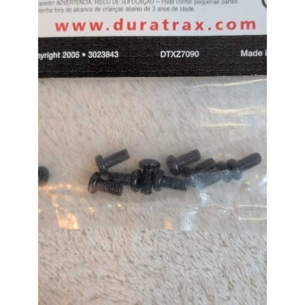 Duratrax DTXC8650 RC Screw 3x6mm 10pk Black Metal New